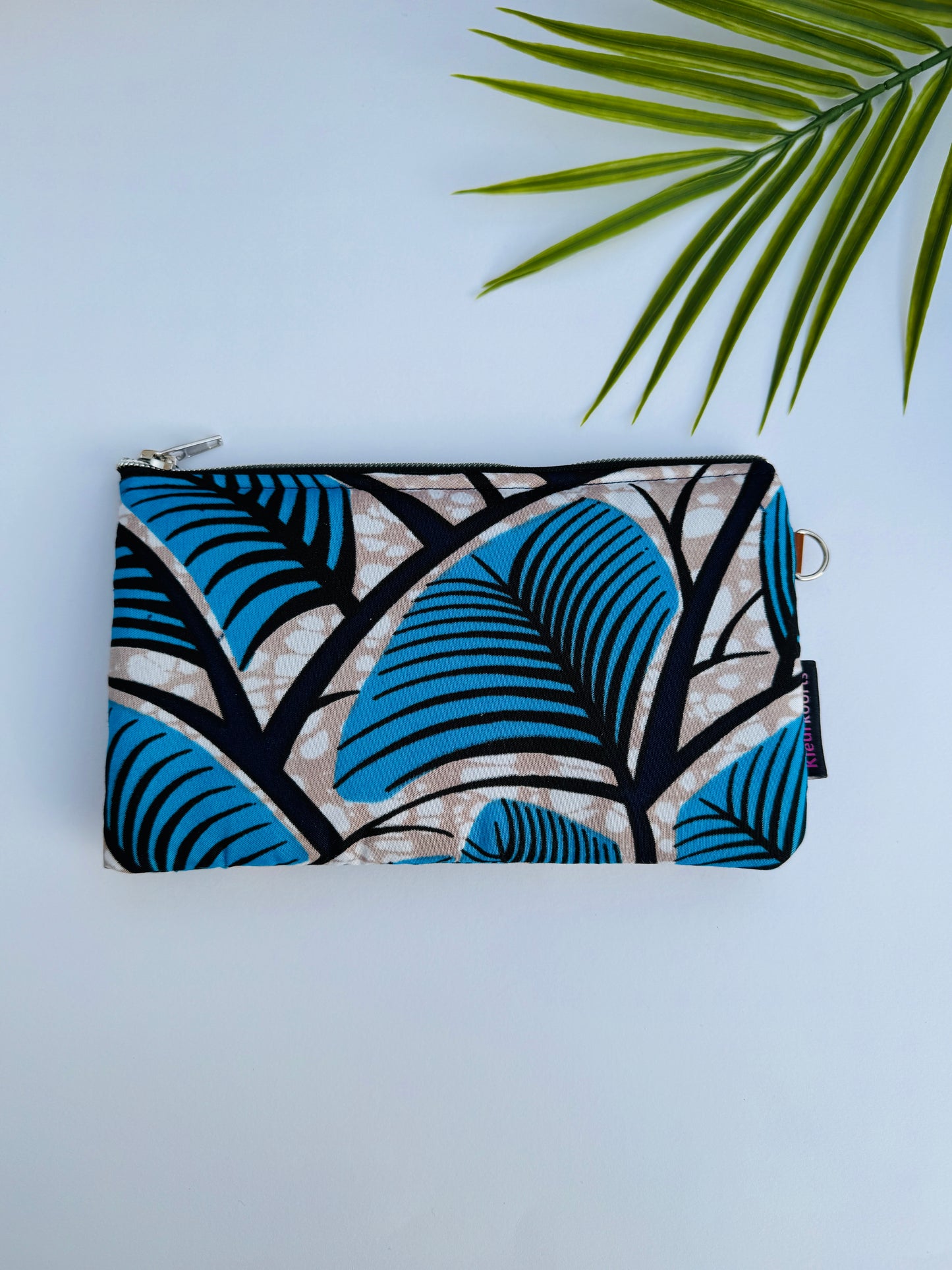Etui - Blue leafs